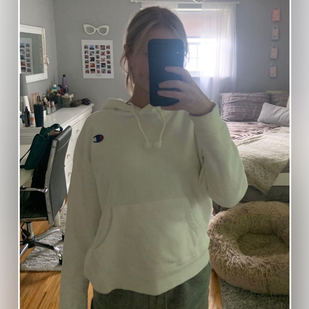 Champion white hoodie